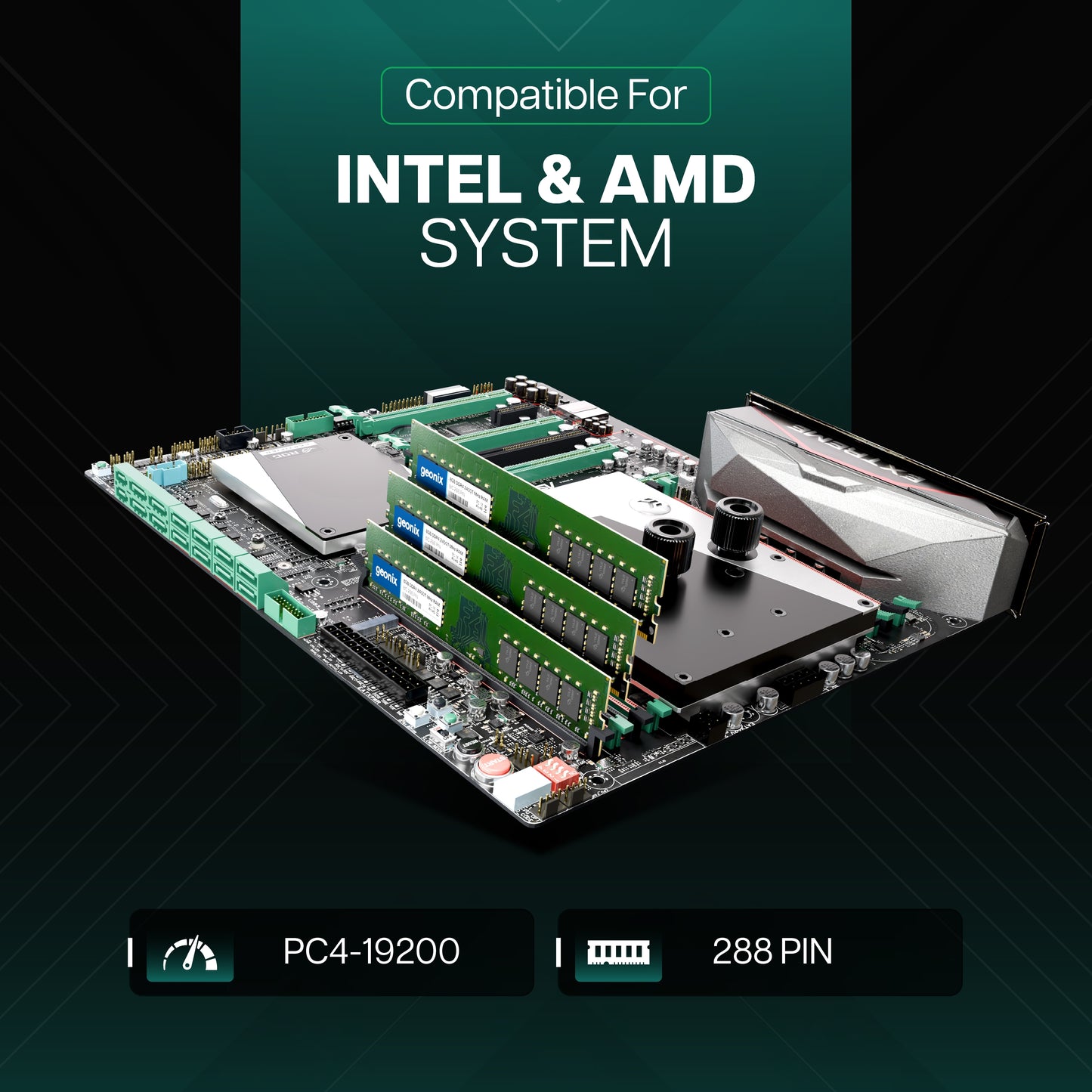 Geonix 8GB DDR4 2400TMHz Desktop RAM