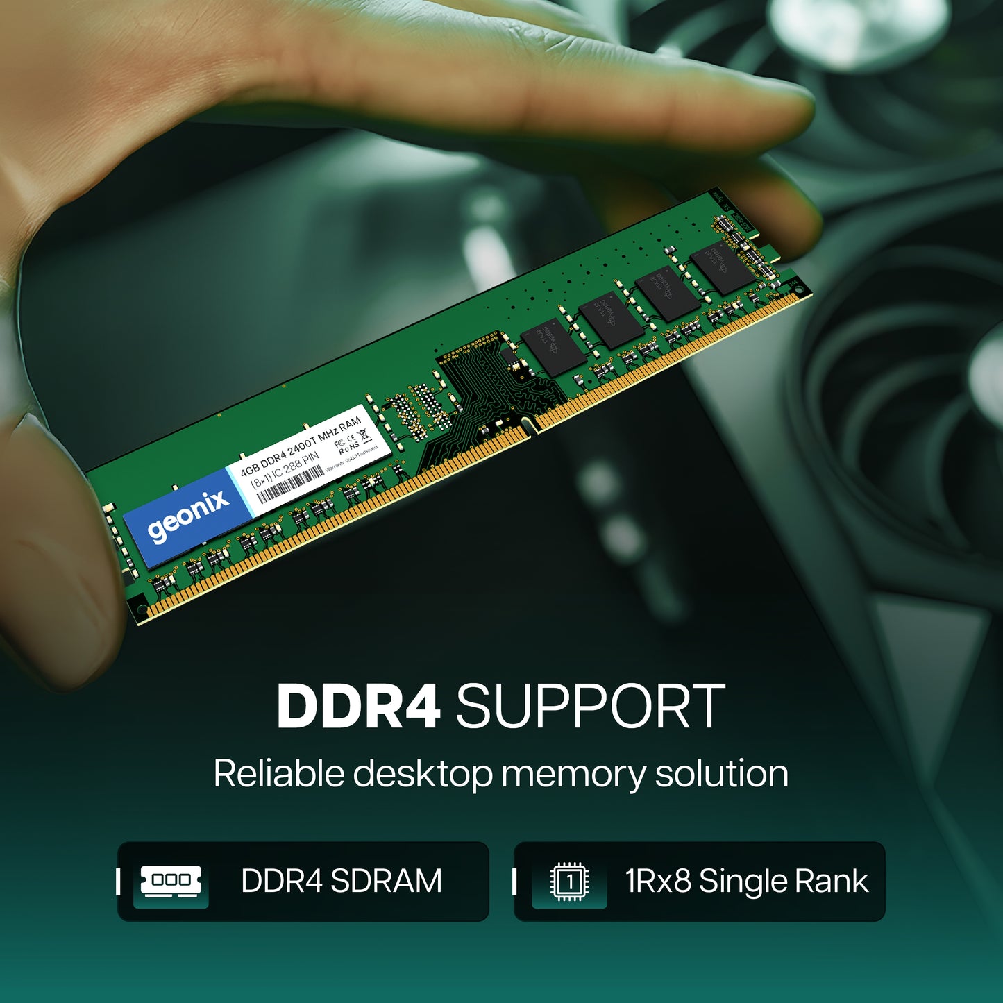 Geonix 4GB DDR4 2400TMHz Desktop RAM
