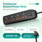 PowerSpan S4 PRO Extension Board with 4 Universal Sockets (Black)