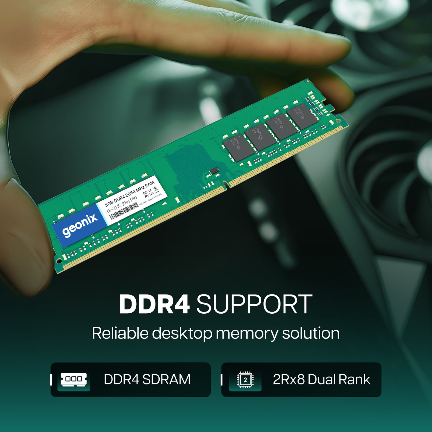 Geonix 8GB DDR4 2666MHz Desktop RAM