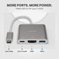 Type C to 3 in 1 MultiPort Hub Befit HD3
