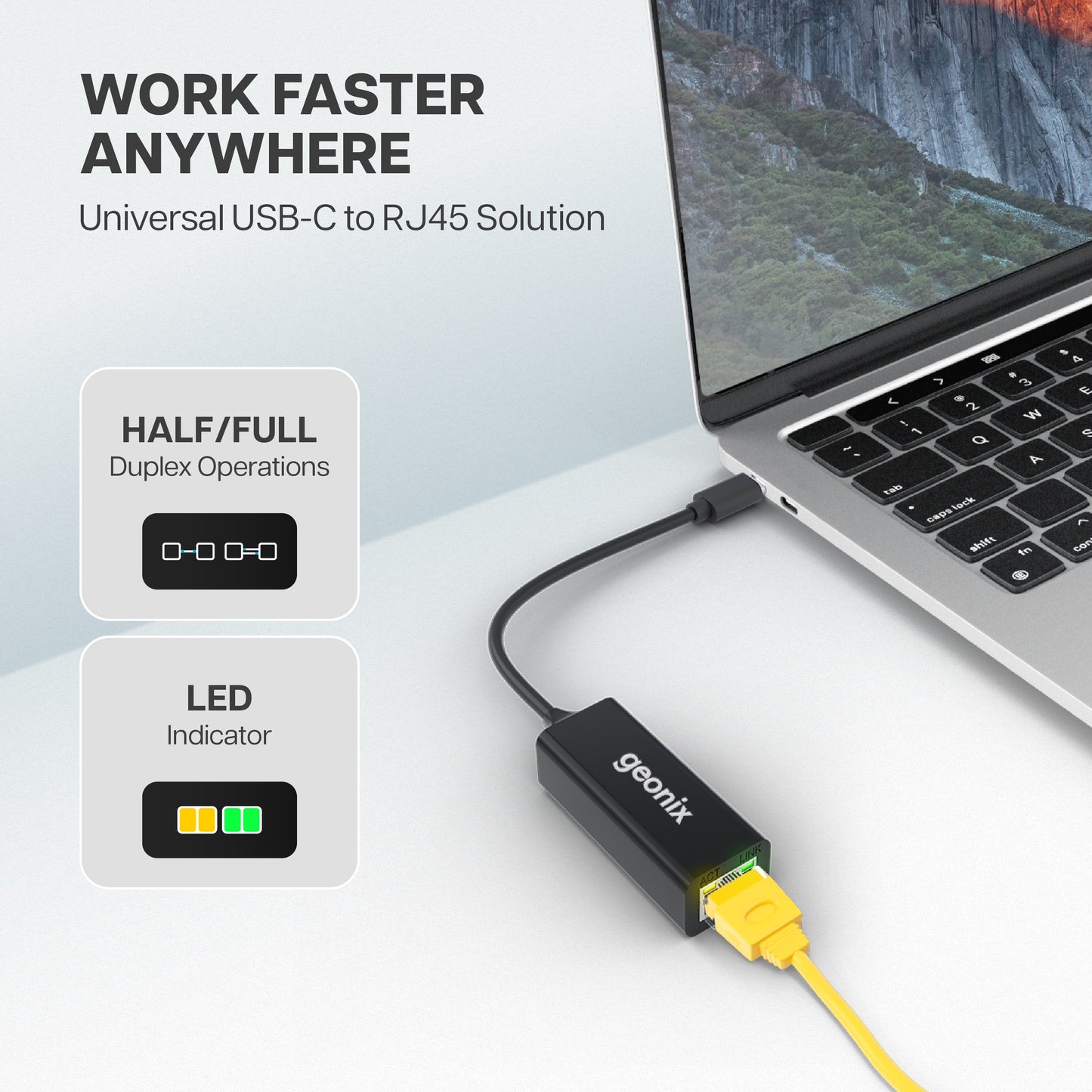 Type C to RJ45 Ethernet Converter Befit E6