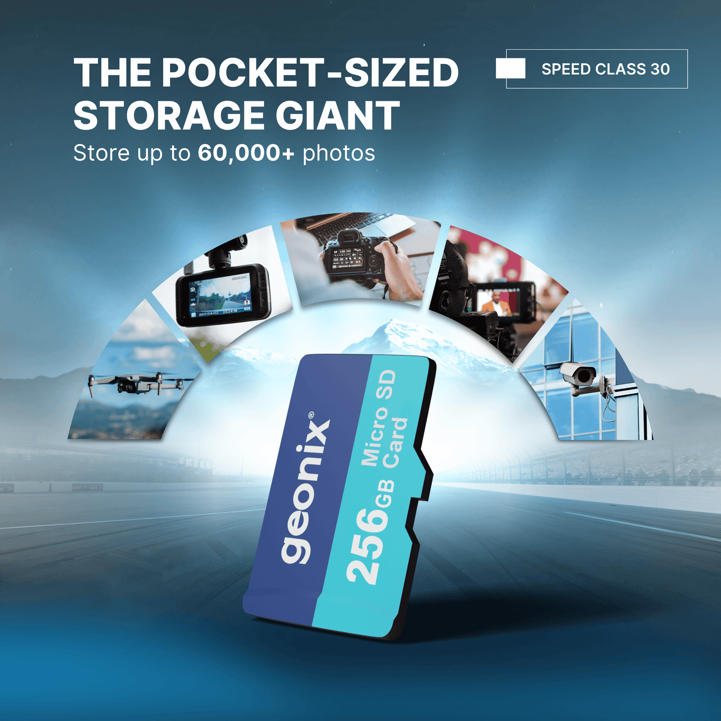 Geonix 256GB micro SD Memory Card