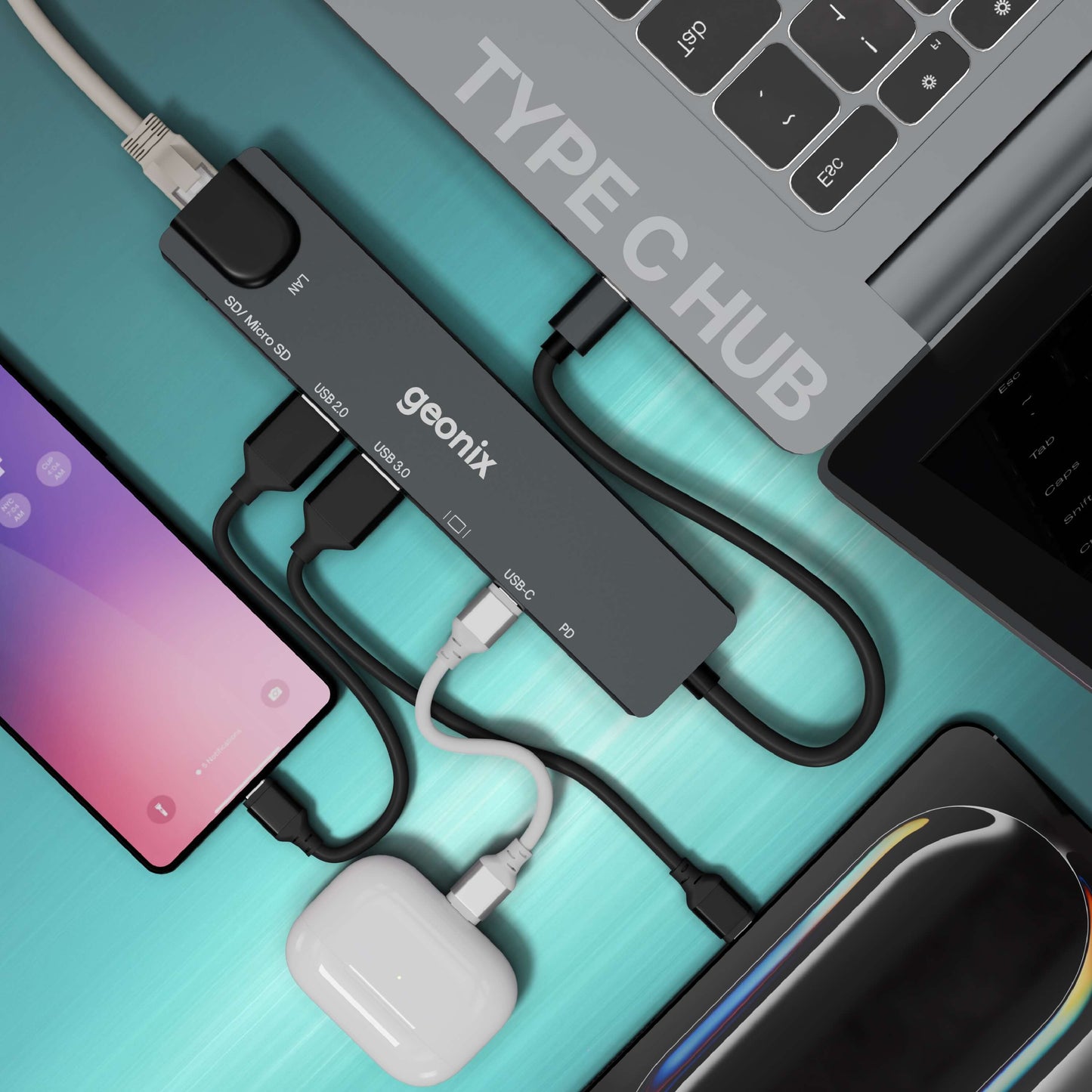 Befit CH8 8 in 1 USB C Multiport Adapter Hub